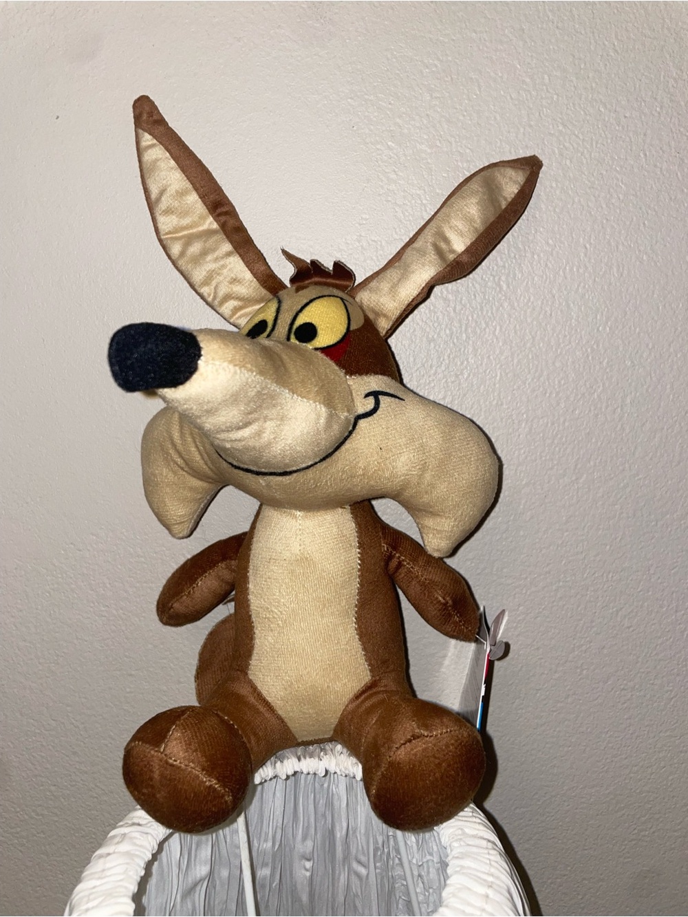 Plush Brown and Cream Coyote Stuffed Animal - Soft Cuddly Toy